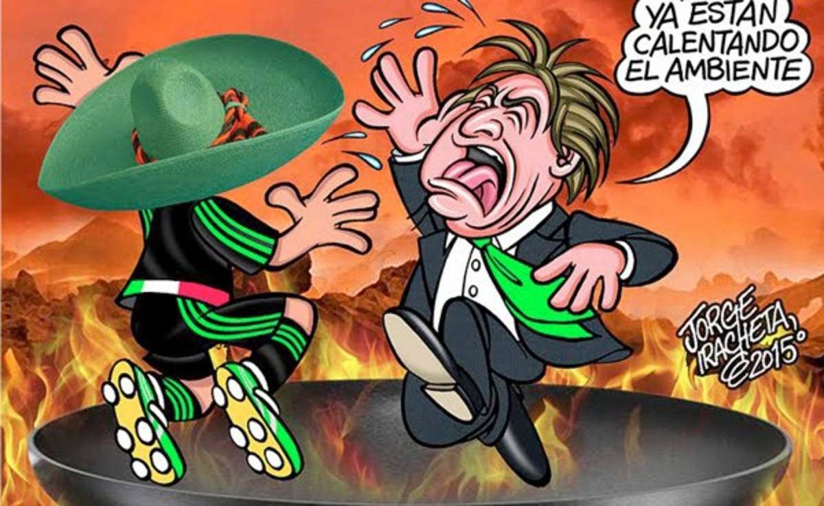 Caricatura de diario mexicano refleja la olla de presión que están viviendo