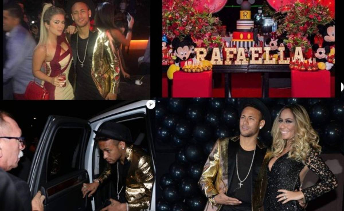 Neymar se pasa a lo grande la fiesta de 20 años de su hermana Rafaella