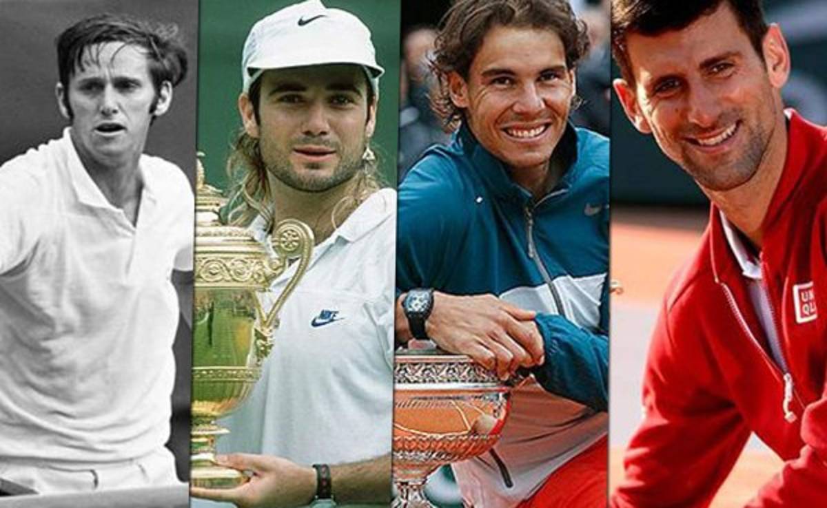 Los ocho jugadores que consiguieron ganar los cuatro Grand Slam