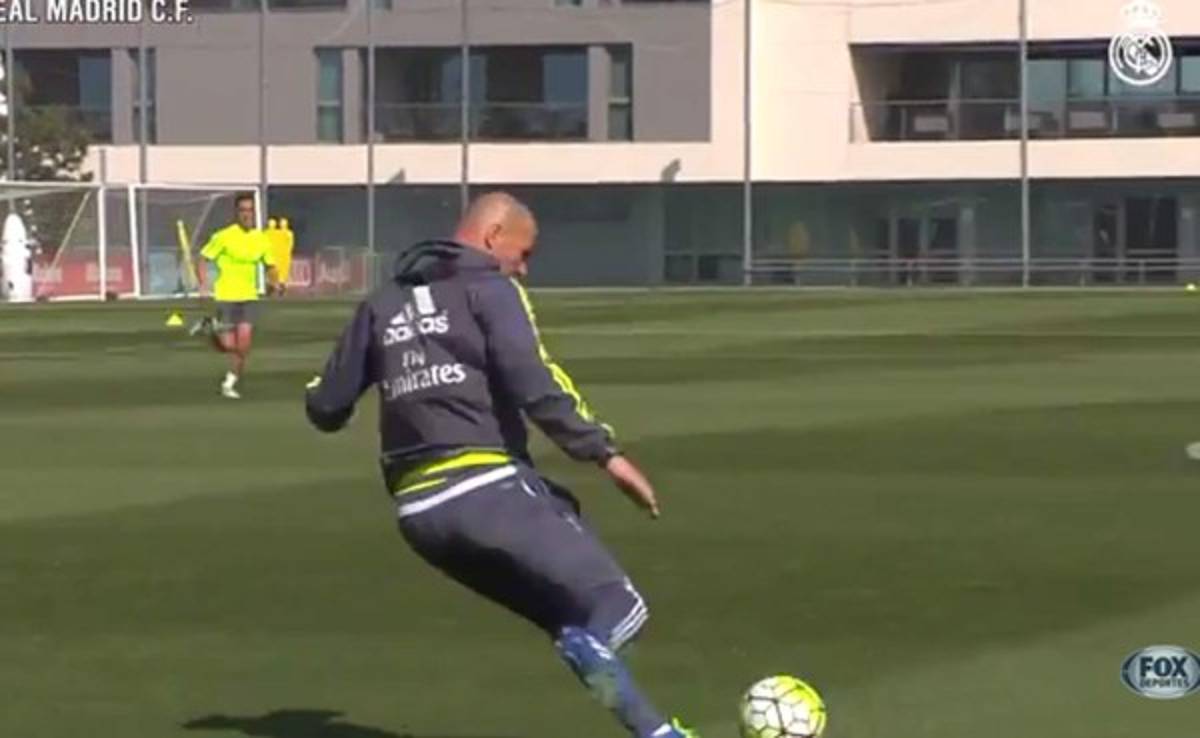 VIDEO: Zidane muestra su clase con asistencias en prácticas del Real Madrid