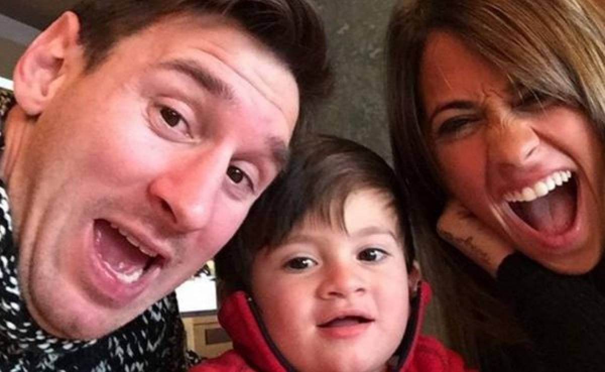 'Loco' selfie familiar de Messi por el cumpleaños de Antonella