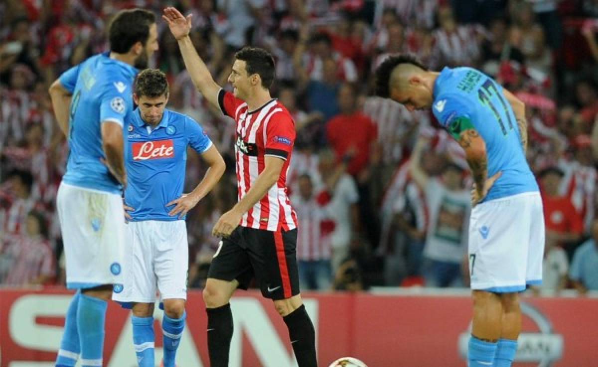 Athletic Bilbao elimina al Napoli y avanza a fase de grupos de Champions