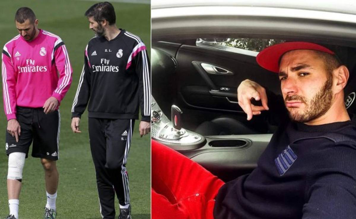 Karim Benzema criticado por tomarse selfie estando lesionado