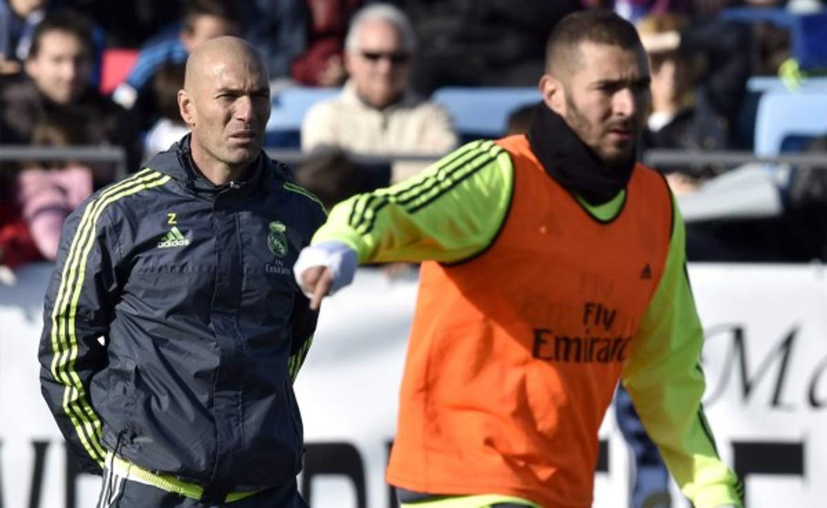 Zinedine Zidane entrenó con toda la plantilla del Real Madrid