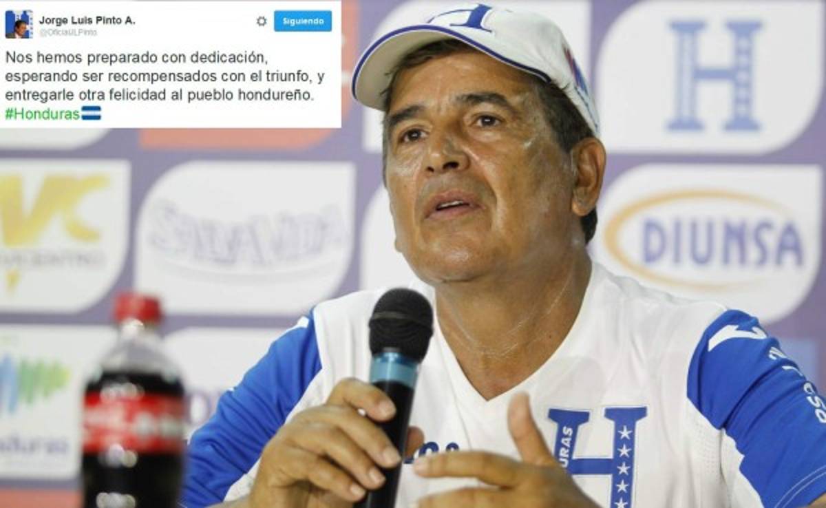 El mensaje de Jorge Luis Pinto en redes sociales previo al juego entre Honduras y Canadá