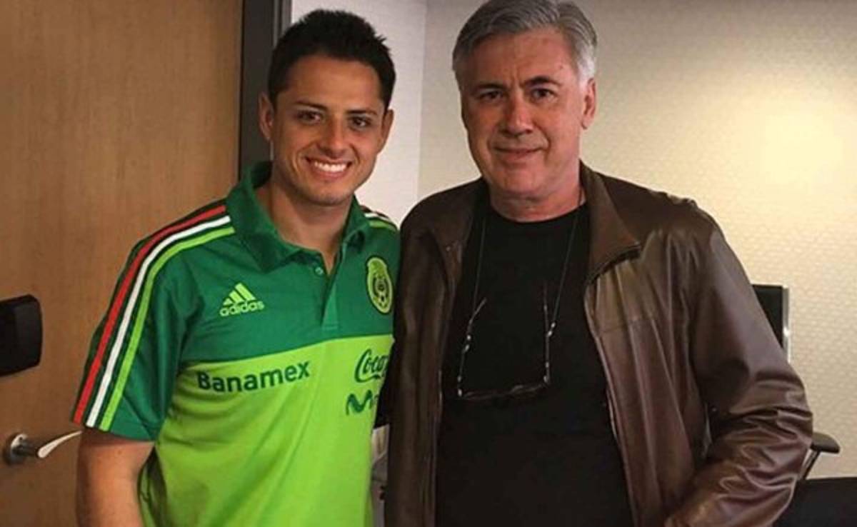 Ancelotti se reencuentra con Chicharito y desata rumores en México