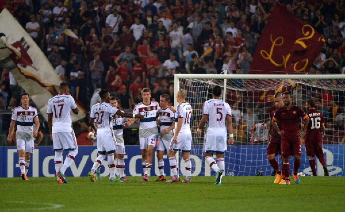 Bayern Munich le dio tremenda paliza a la Roma en Italia