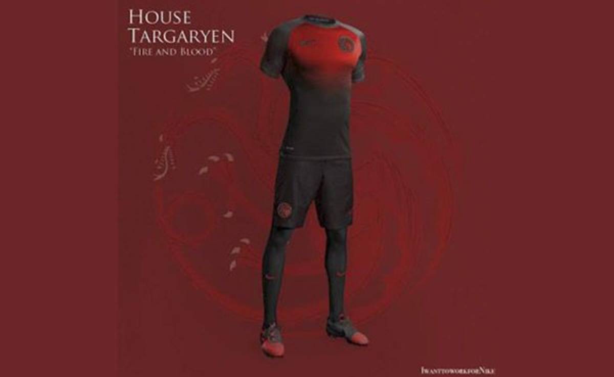 Uniformes de las casas de Games of Thrones si fueran equipos de fútbol