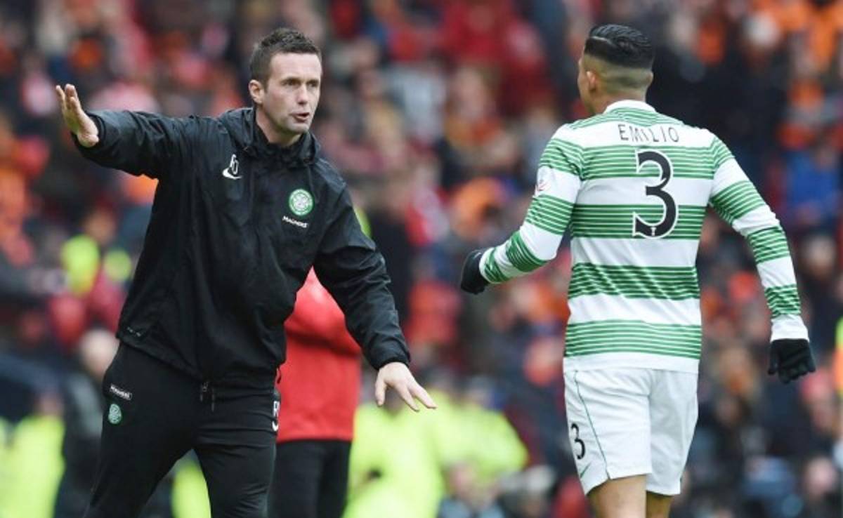 Emilio Izaguirre retornó a la actividad con el Celtic