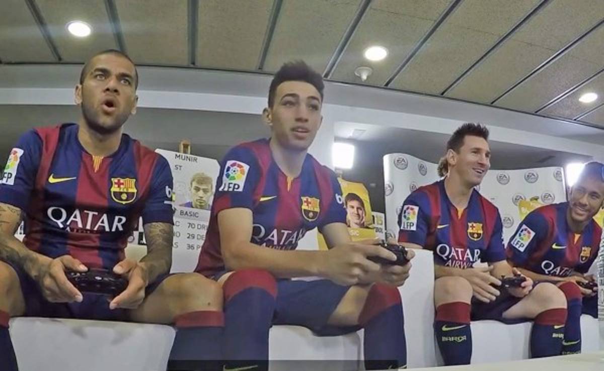 VIDEO: Los futbolistas del Barca jugaron juntos al Fifa 15