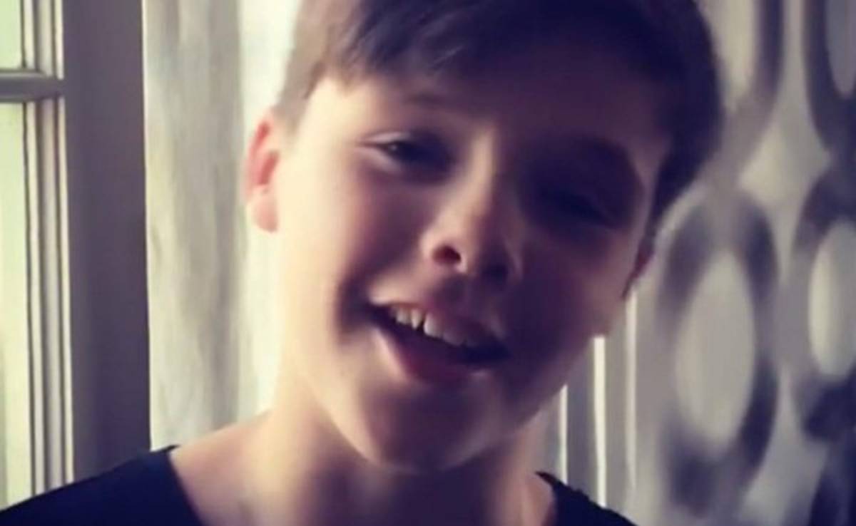 Hijo de David Beckham se luce en Instagram cantando a lo Justin Bieber