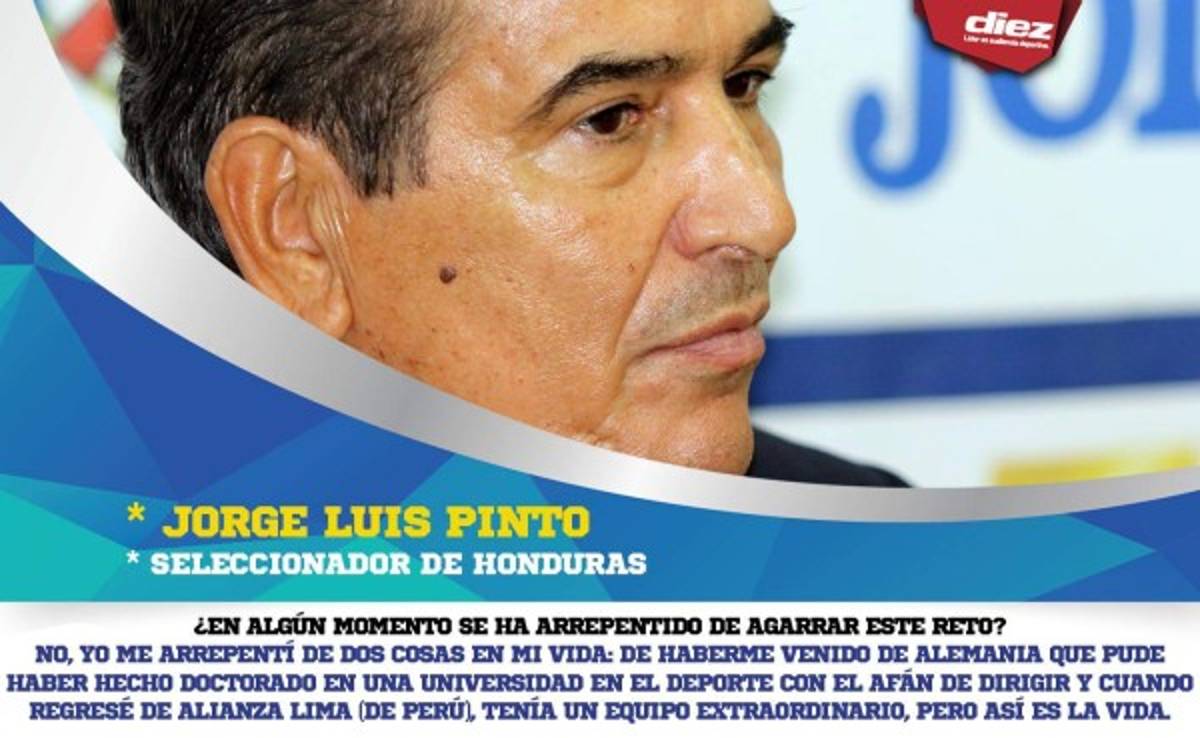 Las frases más picantes que dejó Jorge Luis Pinto en entrevista
