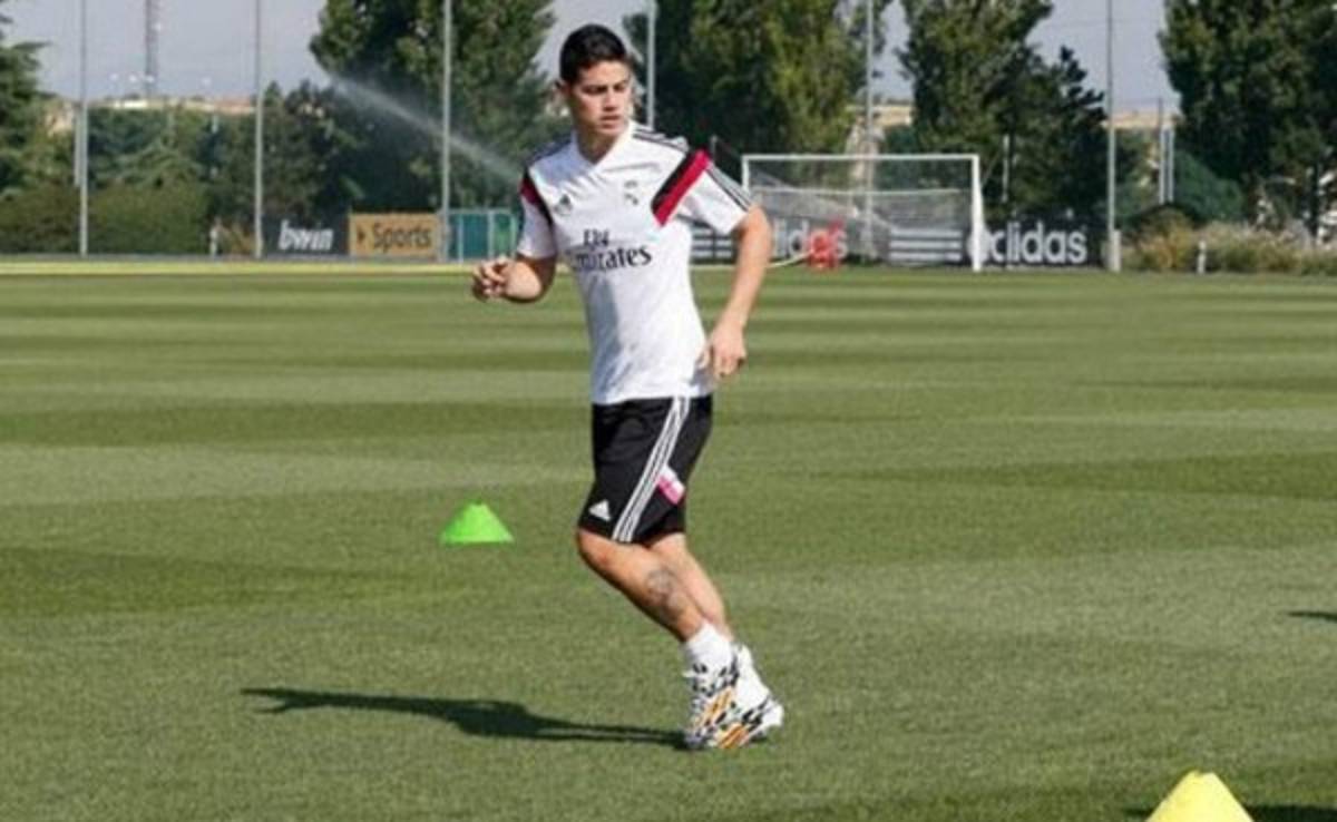 James ya entrena con el Real Madrid