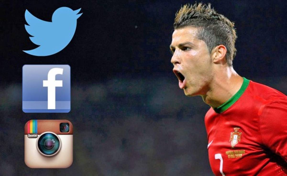 Cristiano Ronaldo es el futbolista con más seguidores en la red