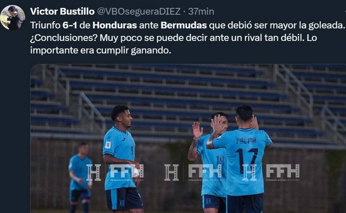 ¿Era para goleada? Prensa deportiva reacciona a la victoria de Honduras vs Bermudas: “Rueda logró triunfo aplastante”