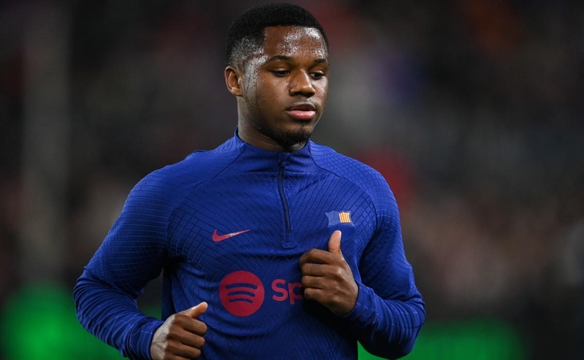 Ansu Fati solo ha disputado 309 minutos esta temporada en LaLiga con el Barcelona.