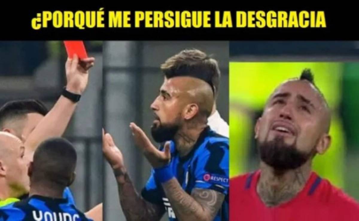 Los memes revienta a Vidal, el VAR y al Inter por perder contra el Real Madrid en Champions