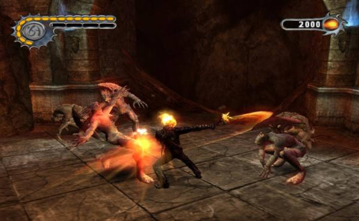 El juego se trataba de un hack and slash muy al estilo de los juegos de God of War de la época.