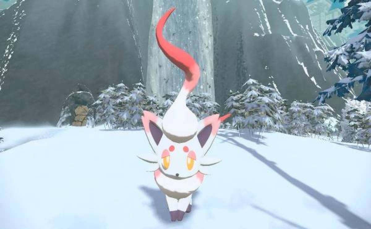 Zorua, en su forma regional de Hisui, que pudimos ver en Leyendas Pokémon: Arceus.