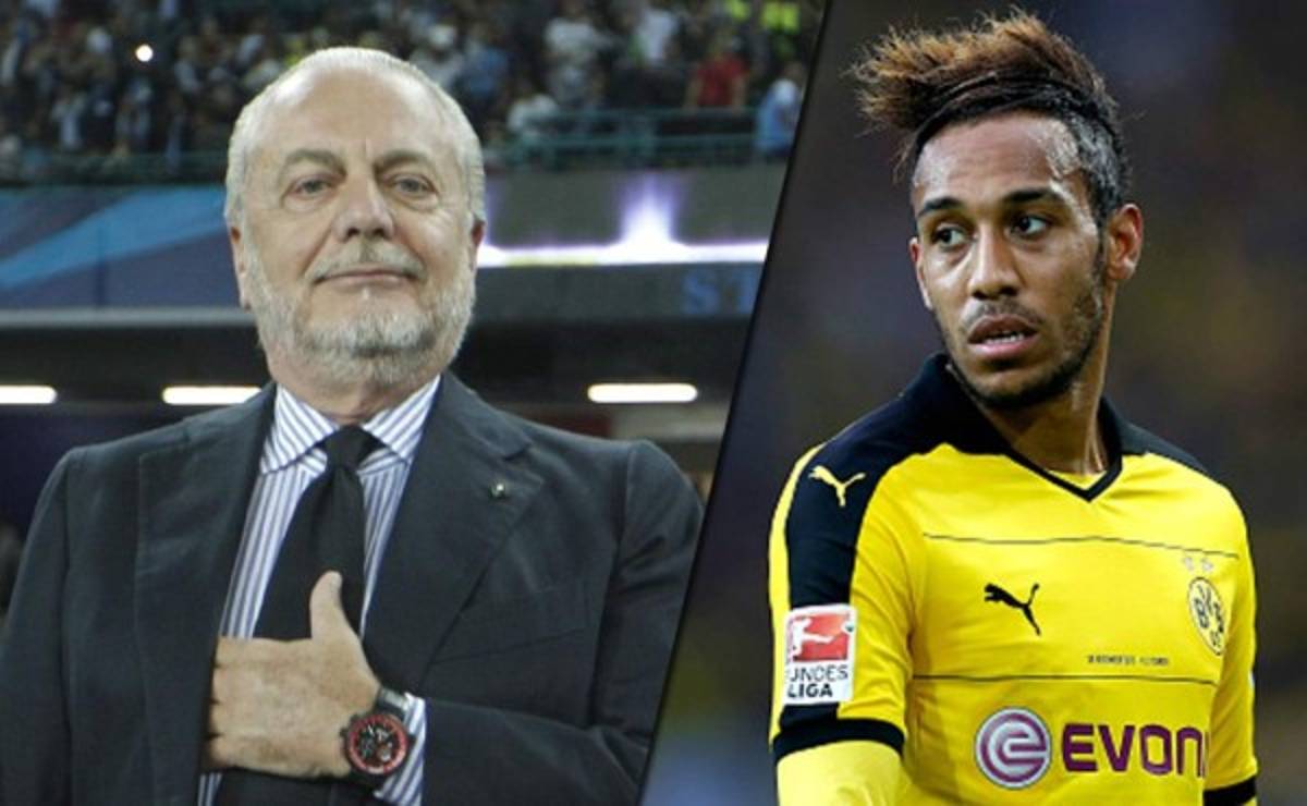 El presidente del Napoli dice que Sarri rechazó el fichaje de Aubameyang