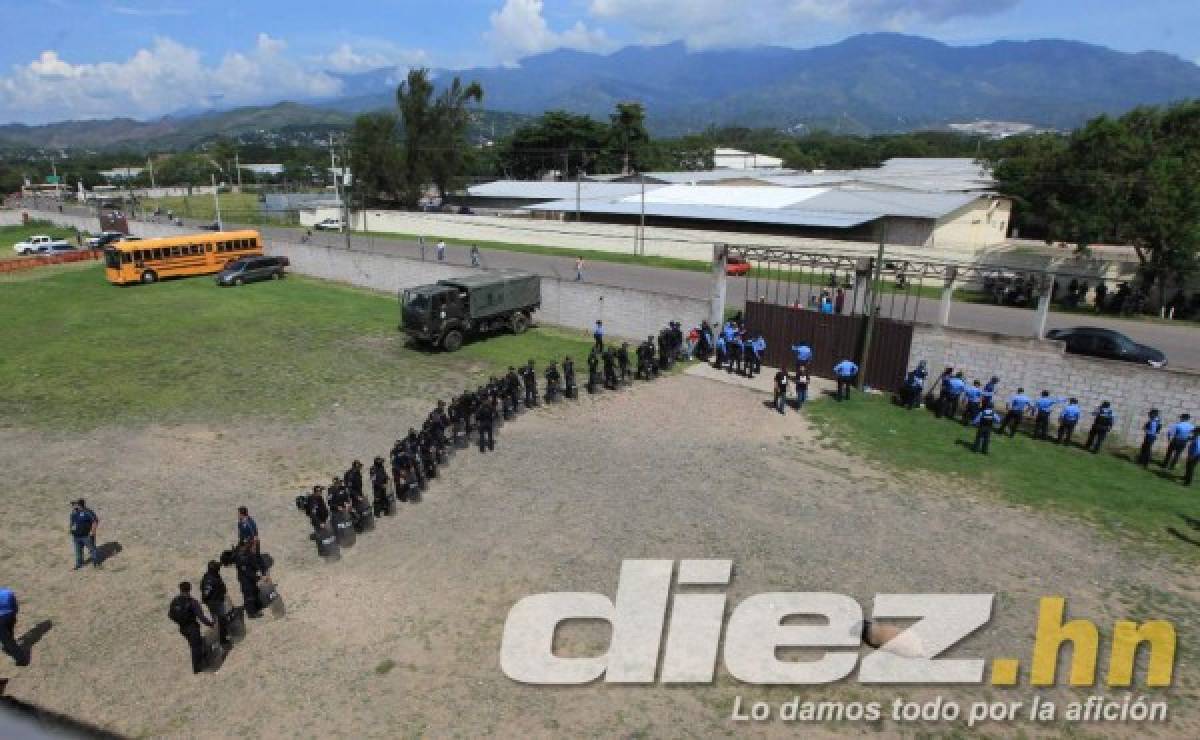 Seguridad máxima: Así está el ambiente en Comayagua para el Motagua-Olimpia