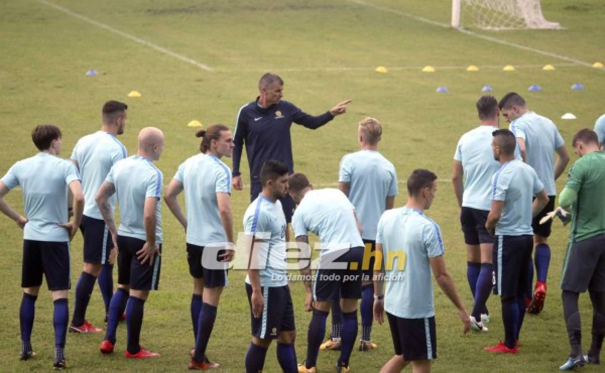 FOTOS: Así fue el primer entrenamiento de Australia en San Pedro Sula