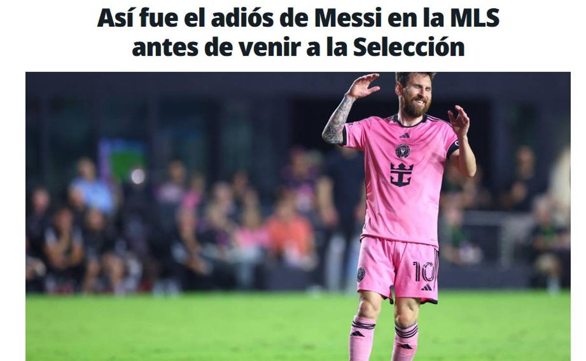 Prensa reacciona por el fracaso del Inter Miami y atacan a Messi: “Las piernas siempre le tiemblan ante la adversidad”