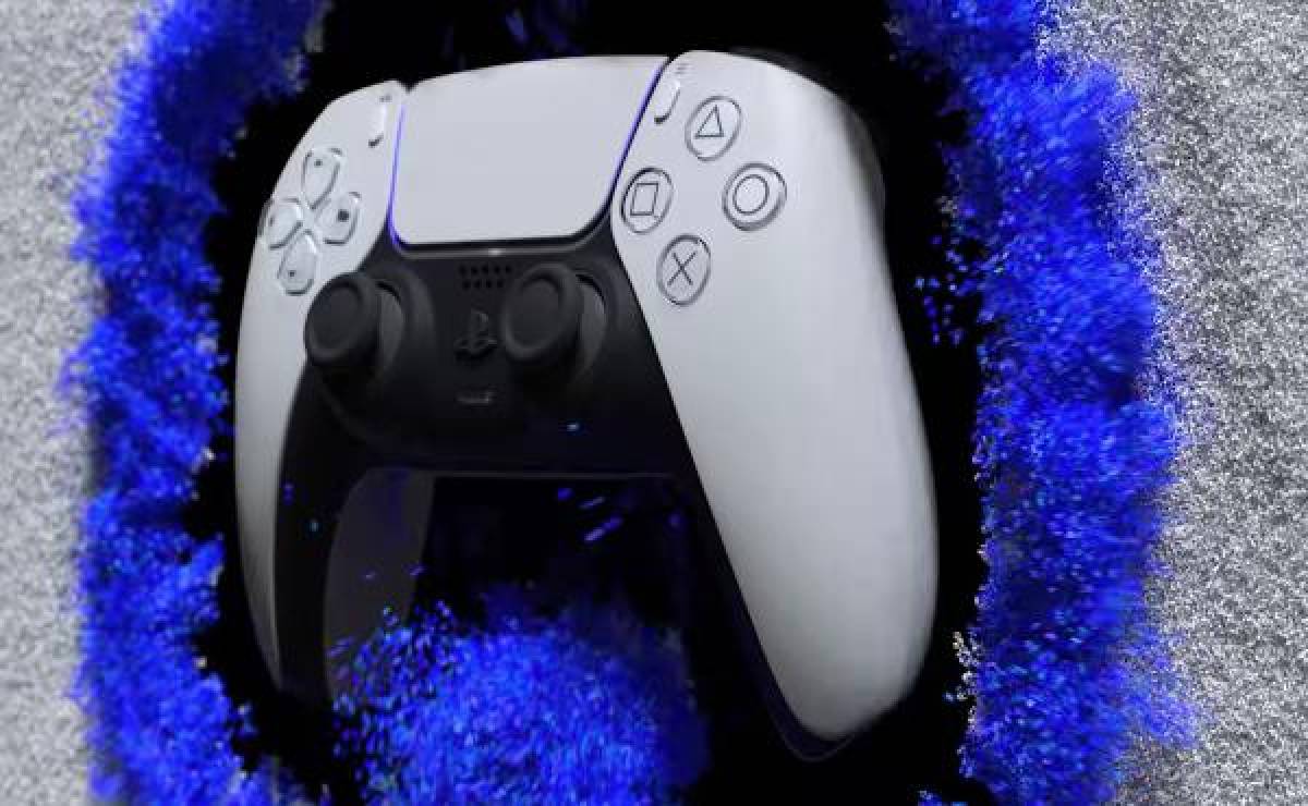 El control DualSense de la consola PlayStation 5. Actualmente se encuentra en cuatro colores diferentes.