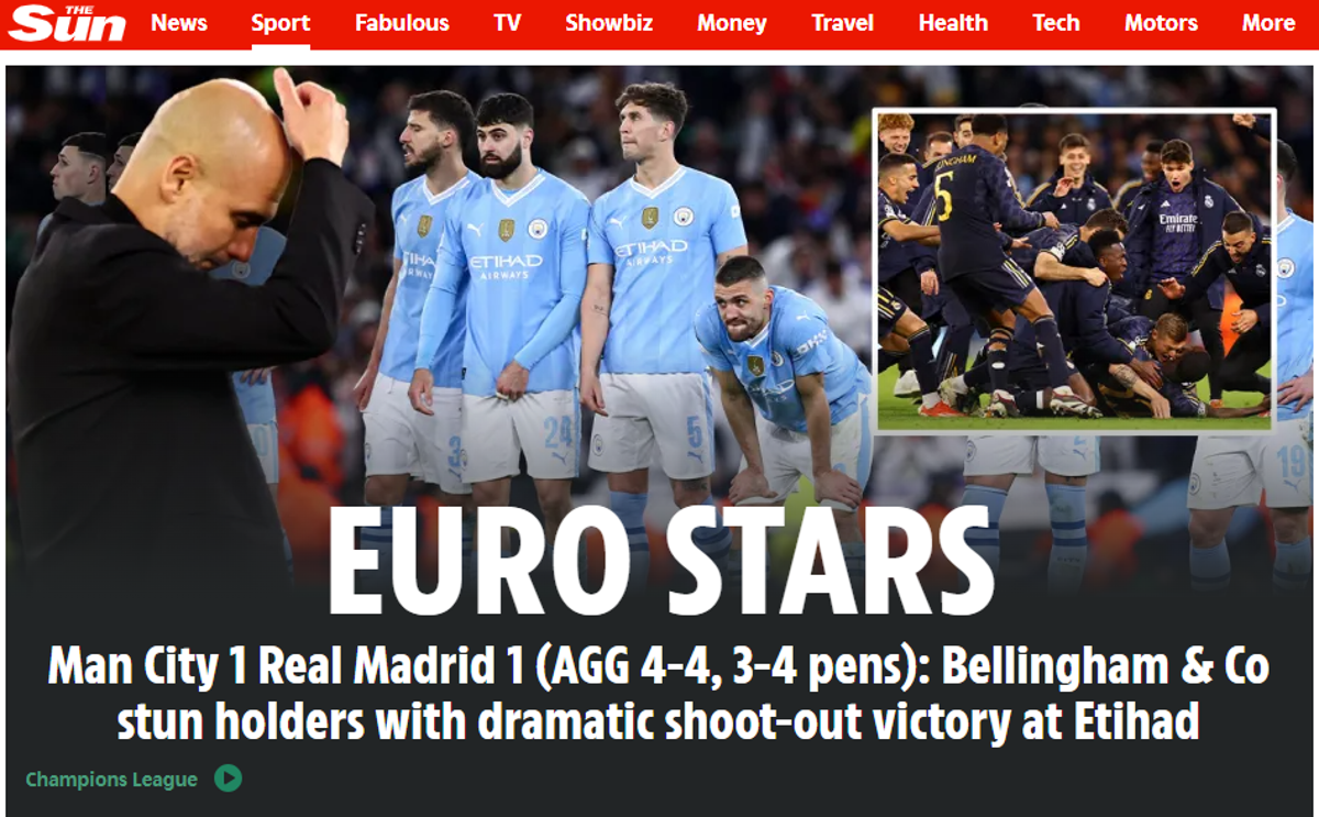 ”No tiene sentido”: lo que dicen los jugadores y medios del triunfo del Real Madrid sobre el City en Champions