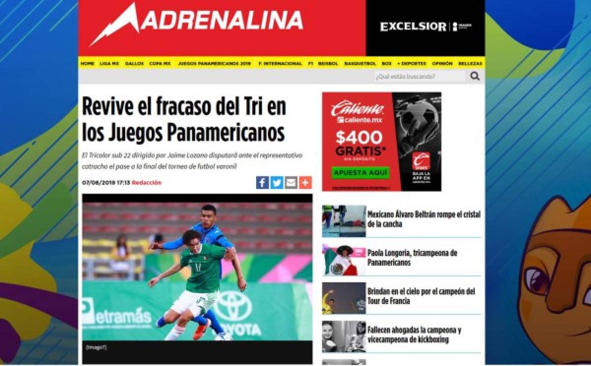 Prensa internacional ataca a México tras caer ante Honduras: 'Tricolor de tercera'