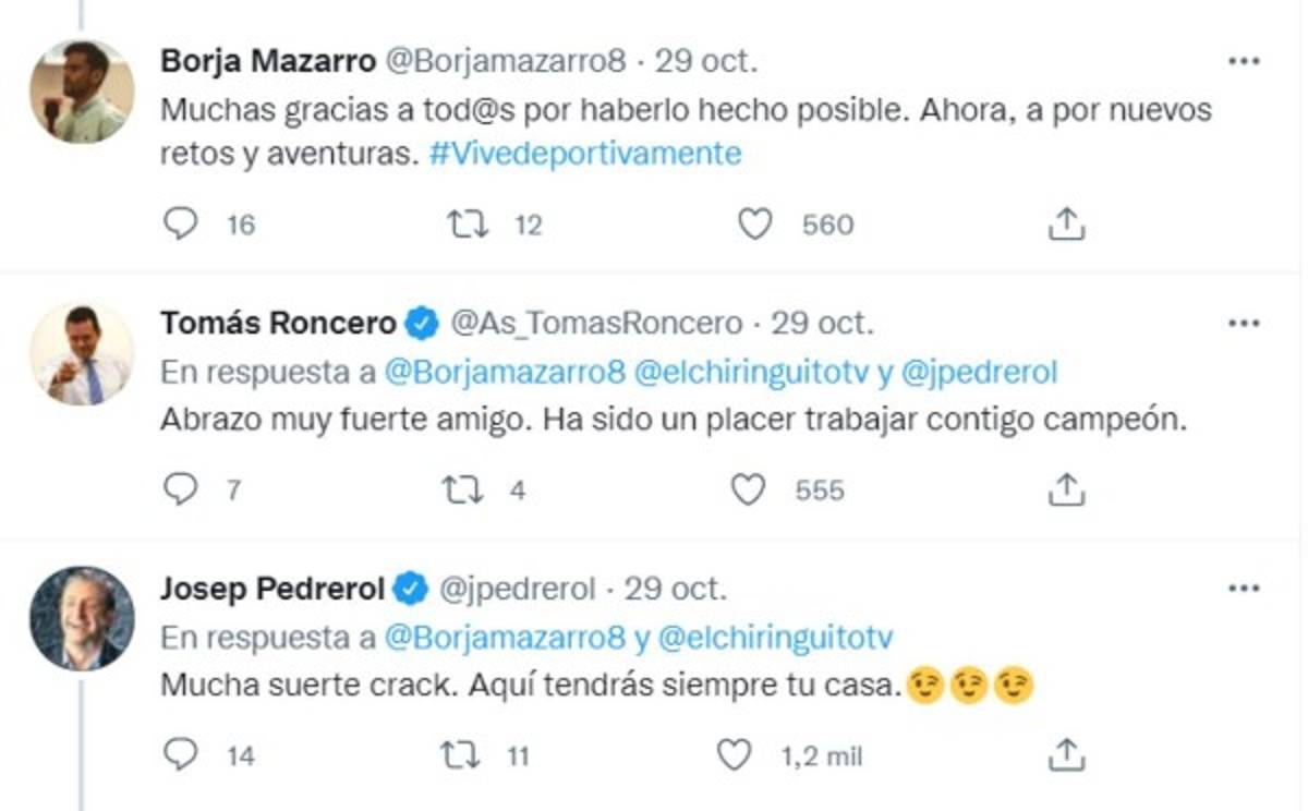 Periodista se despide de 'El Chiringuito' luego de 11 años y le agradece a Pedrerol: ''Me cambiaste la vida''