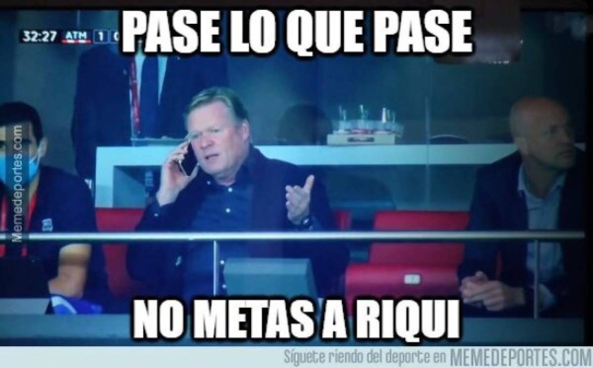 Atlético derrotó al Barcelona y los memes hacen pedazos a Koeman, Laporta y Luis Suárez