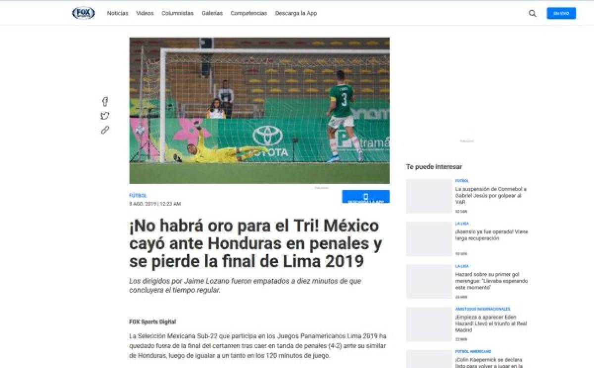 Prensa internacional ataca a México tras caer ante Honduras: 'Tricolor de tercera'