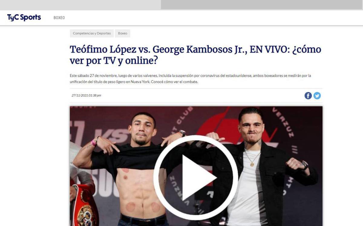 Teófimo López vs Georgie Kambosos, el mensaje de David Faitelson y todo lo que se dice en redes sobre la pelea