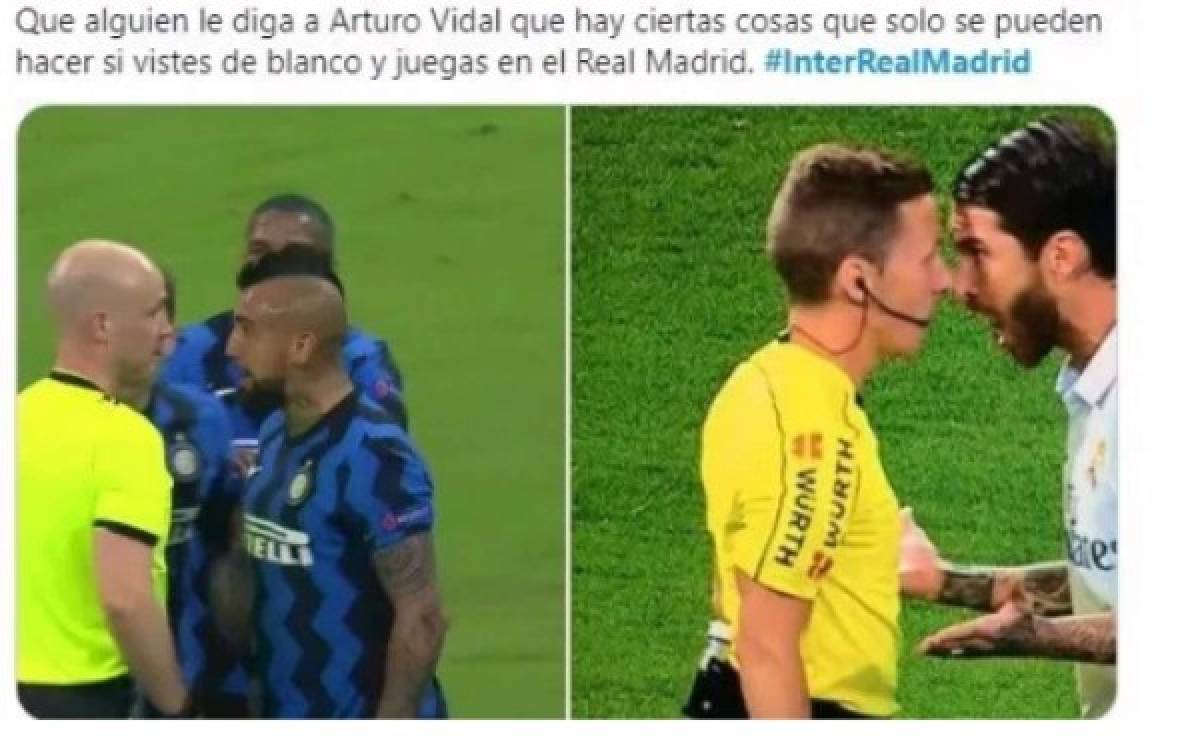 Los memes revienta a Vidal, el VAR y al Inter por perder contra el Real Madrid en Champions