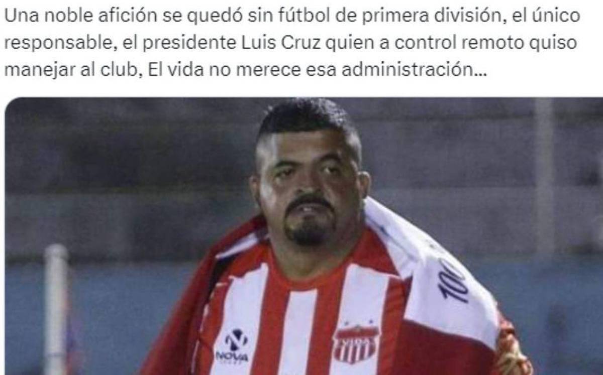 Luis Palma rompe el silencio y señalan al culpable del descenso del Vida: “Lo destruyeron, tiraron a la basura a un histórico”