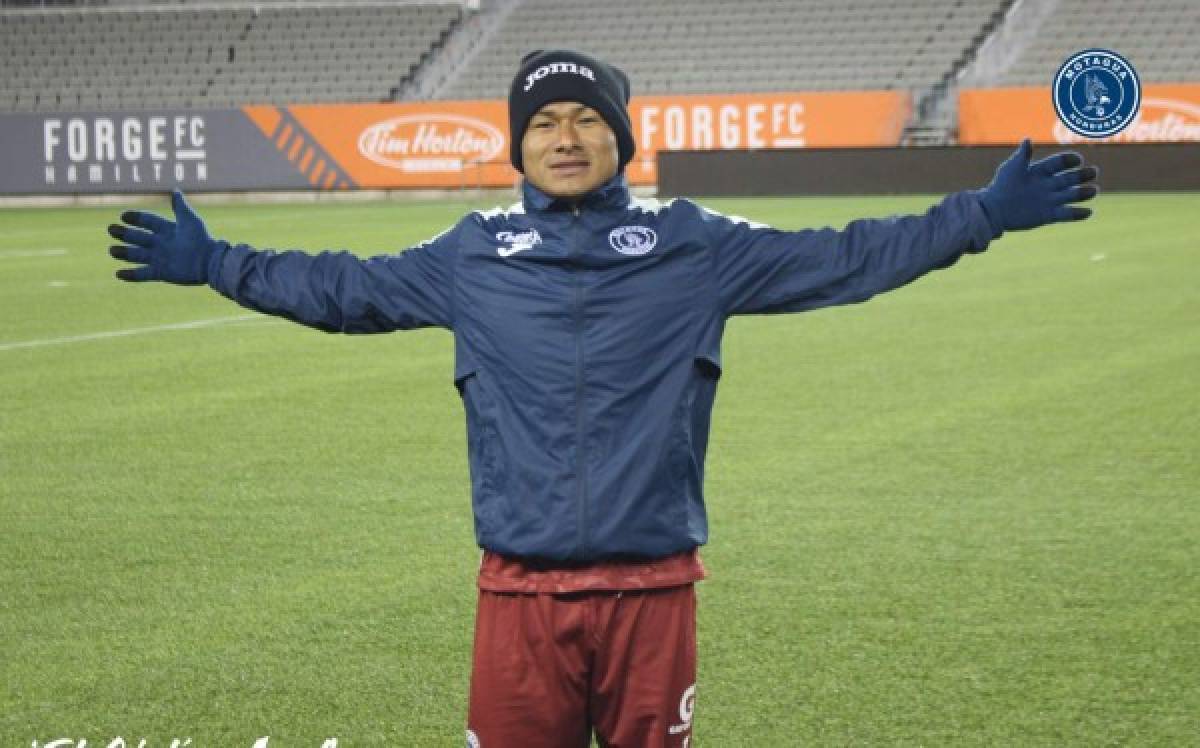 ¡Estaba a -1 grado! Así fue el reconocimiento de cancha del Motagua para el juego con Forge FC