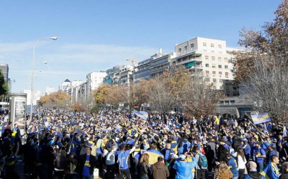¡Locura! El ambientazo en Madrid a pocas horas del River-Boca en la final de Libertadores