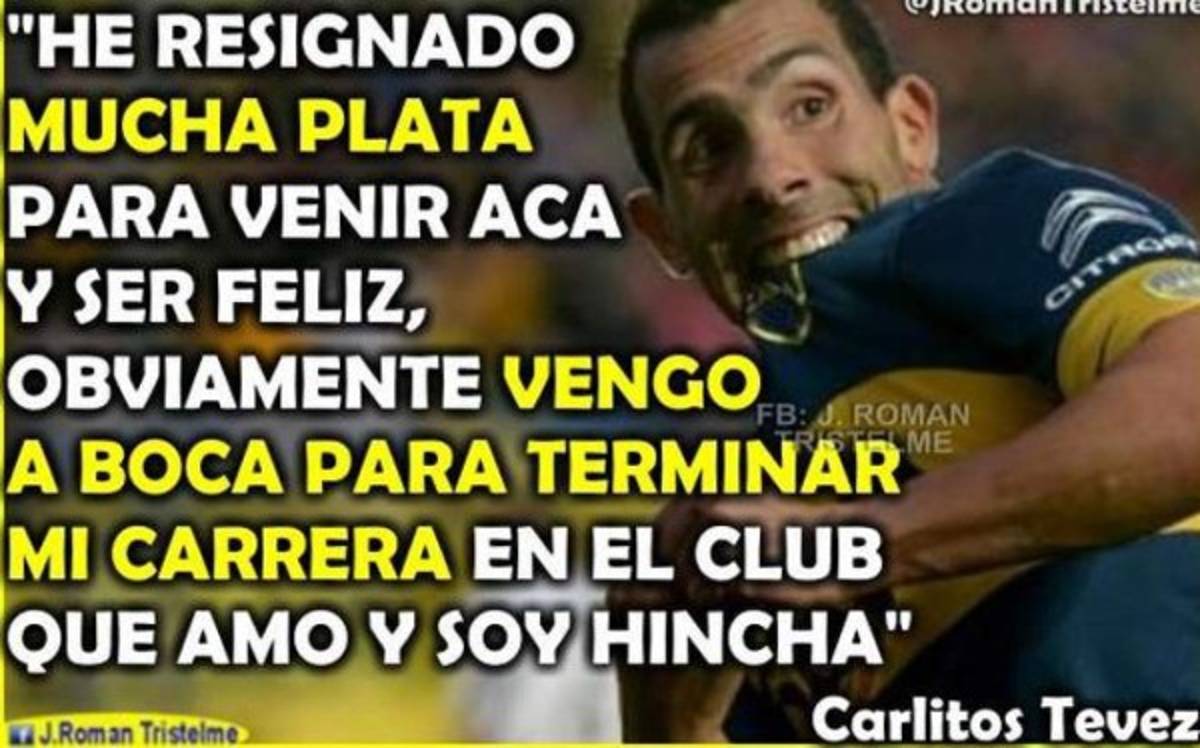 Los graciosos memes que invadieron las redes sociales en Argentina tras la salida de Tevez a China