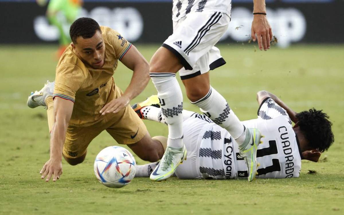 El sueñito de Dembelé, abrazo de Di María al poste y un baile de Kean: Así se vivió el Barcelona vs Juventus en Estados Unidos