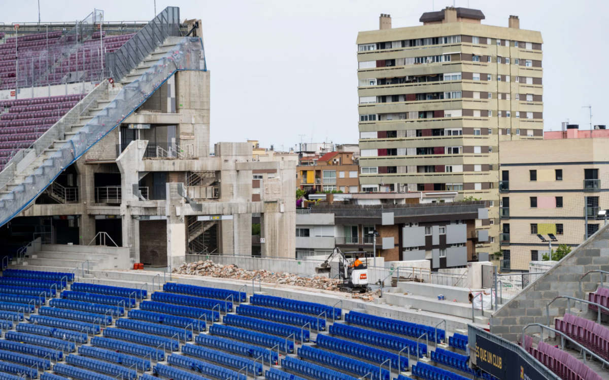 Las impactantes fotos del Camp Nou demolido: Así marcha la remodelación del estadio de Barcelona; “Es muy triste”