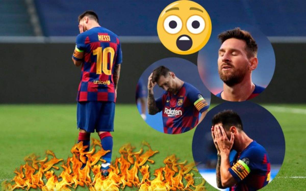 Decepción, impotencia, amargura... los terribles gestos de Messi en el partido ante el Bayern