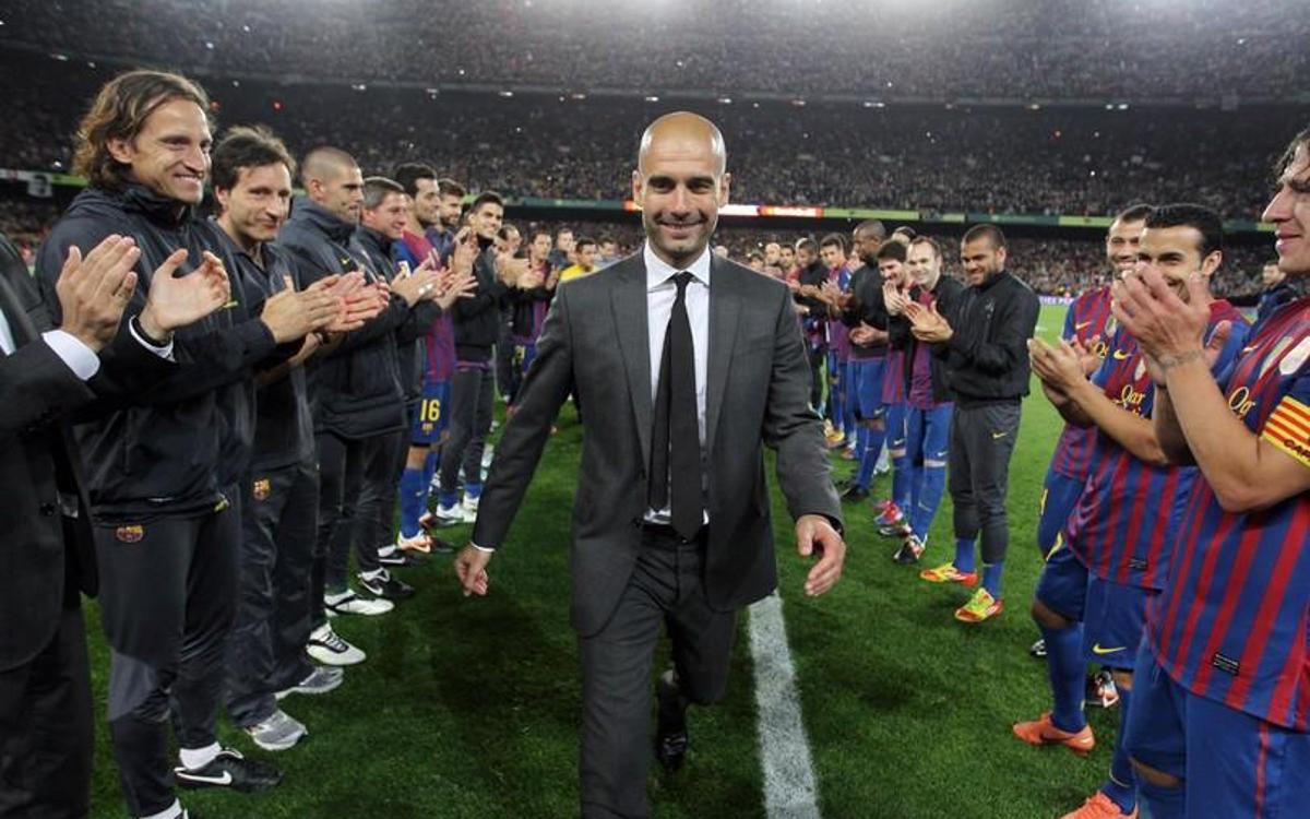 Pep Guardiola es considerado el mejor entrenador de la historia del Barcelona, lo ganó todo.