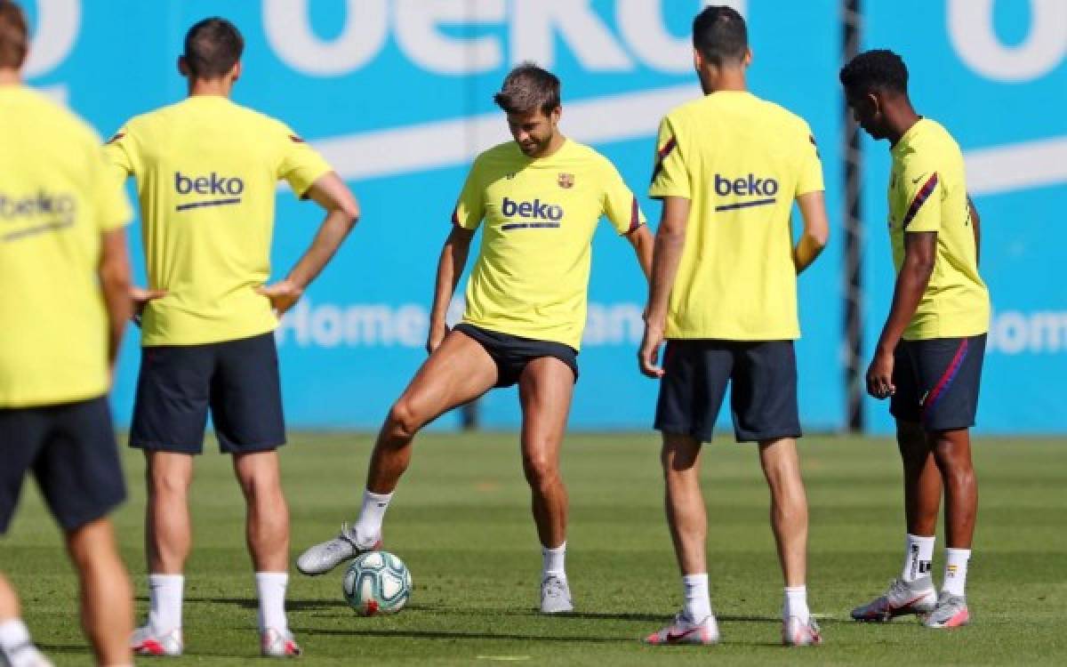 Messi se entrena en el Camp Nou, Suárez puede volver a jugar