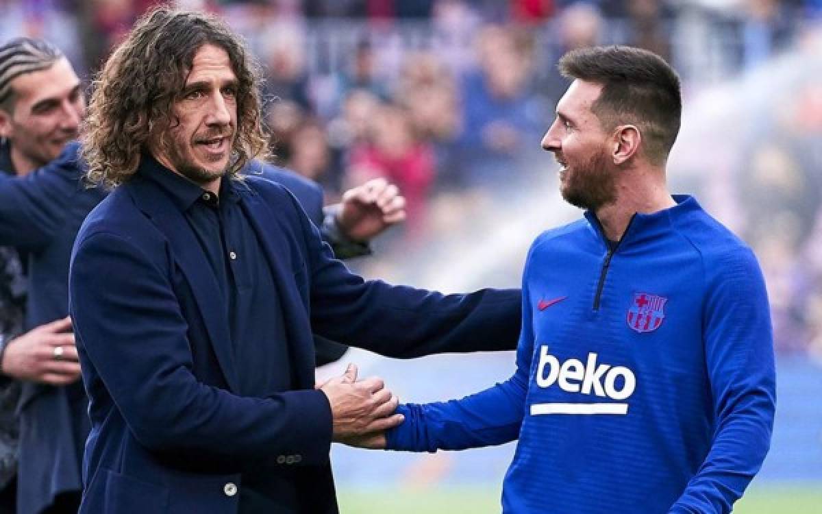 Puyol enciende la hoguera en el Barcelona y se despide de Lionel Messi