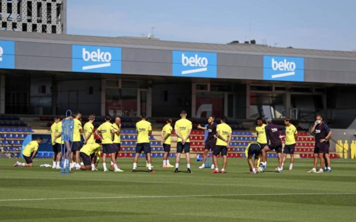 Messi se entrena en el Camp Nou, Suárez puede volver a jugar