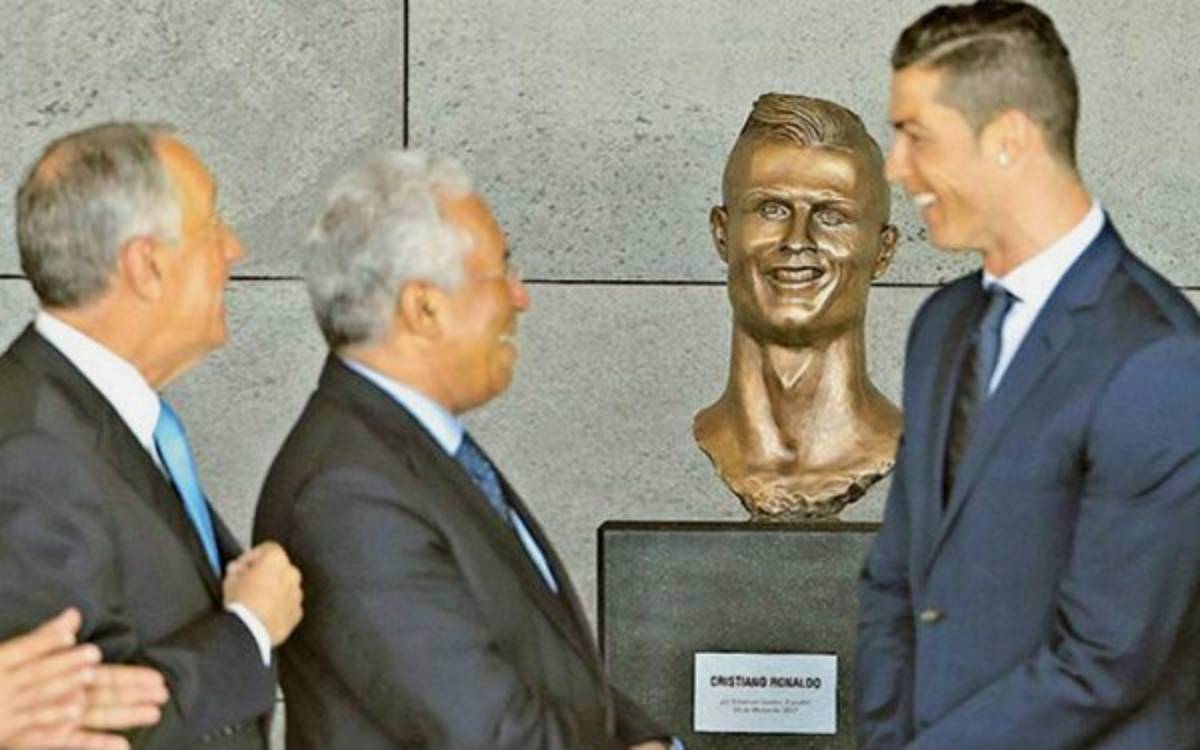 ¿CERO BURLAS AHORA? Cristiano ya tiene nuevo busto en aeropuerto de Madeira