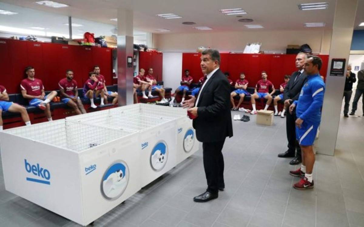 Así fue el primer entreno del Barcelona post Koeman y con el nuevo DT: ¿Mal gesto de Laporta?
