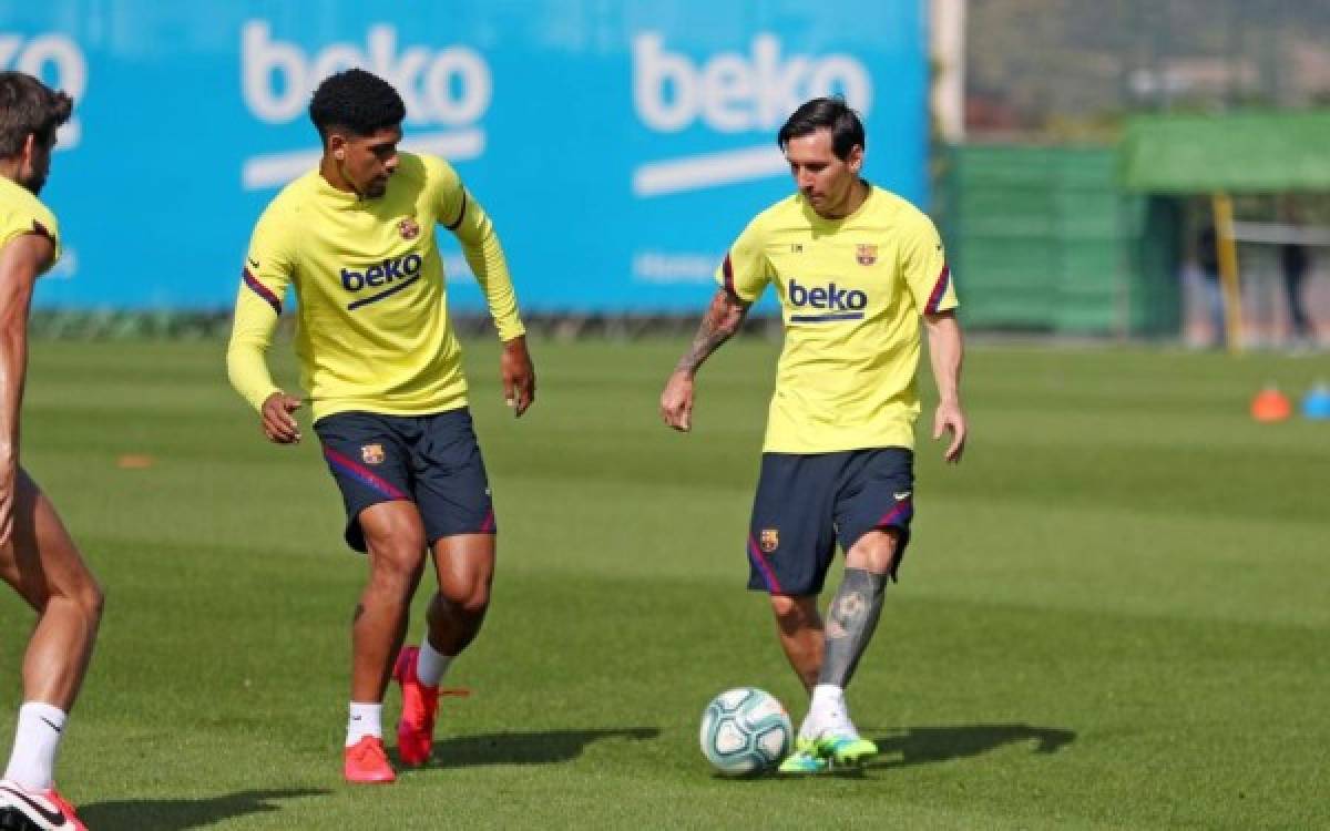 Liga Española: Messi sorprende en el entrenamiento del Barcelona con nuevo look