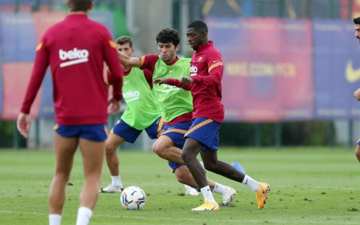 La 'soledad' de Messi: así fue captado en su segundo entrenamiento con el Barcelona